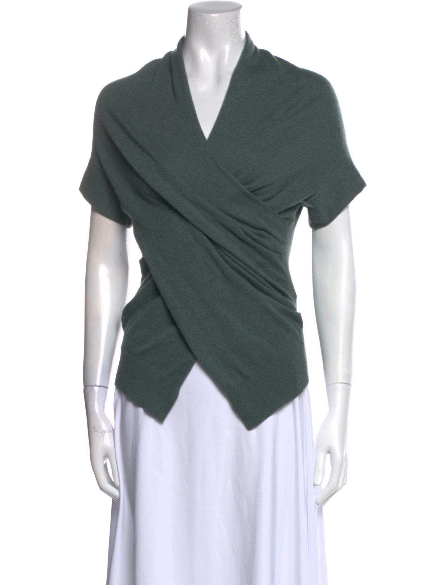 Brunello Cucinelli Cashmere Cowl Neck T-Shirt