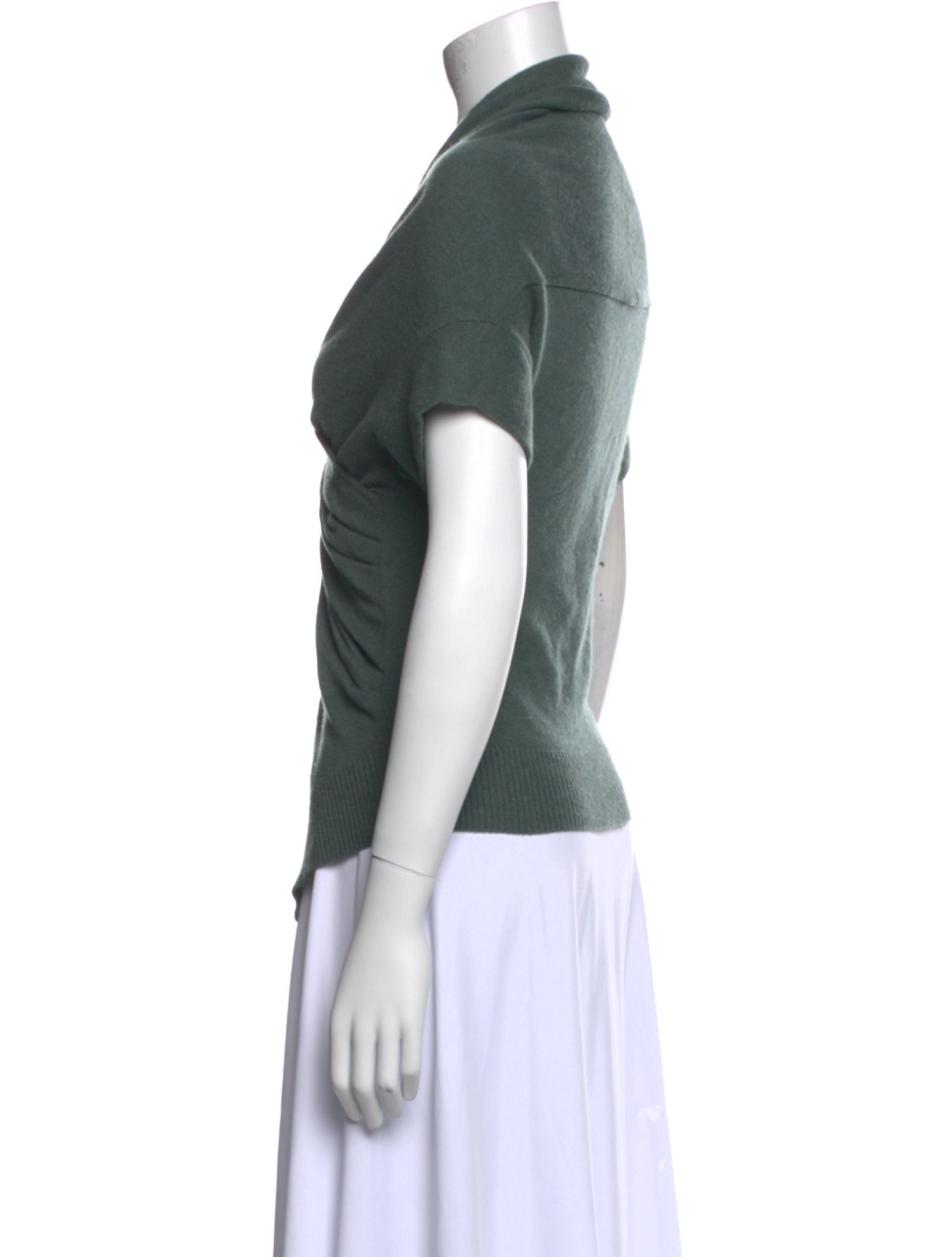 Brunello Cucinelli Cashmere Cowl Neck T-Shirt