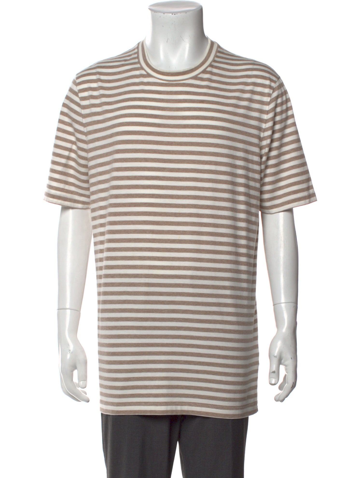 Brunello Cucinelli Striped Crew Neck T-Shirt