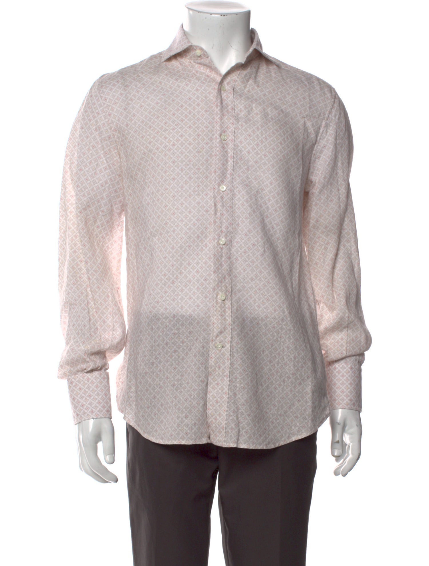 Brunello Cucinelli Linen Printed Shirt
