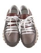 Brunello Cucinelli Suede Colorblock Pattern Sneakers