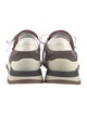 Brunello Cucinelli Suede Colorblock Pattern Sneakers