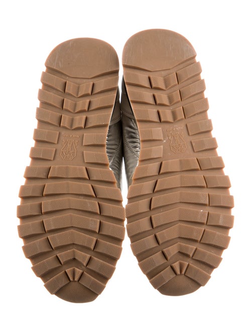 Brunello Cucinelli Suede Colorblock Pattern Sneakers