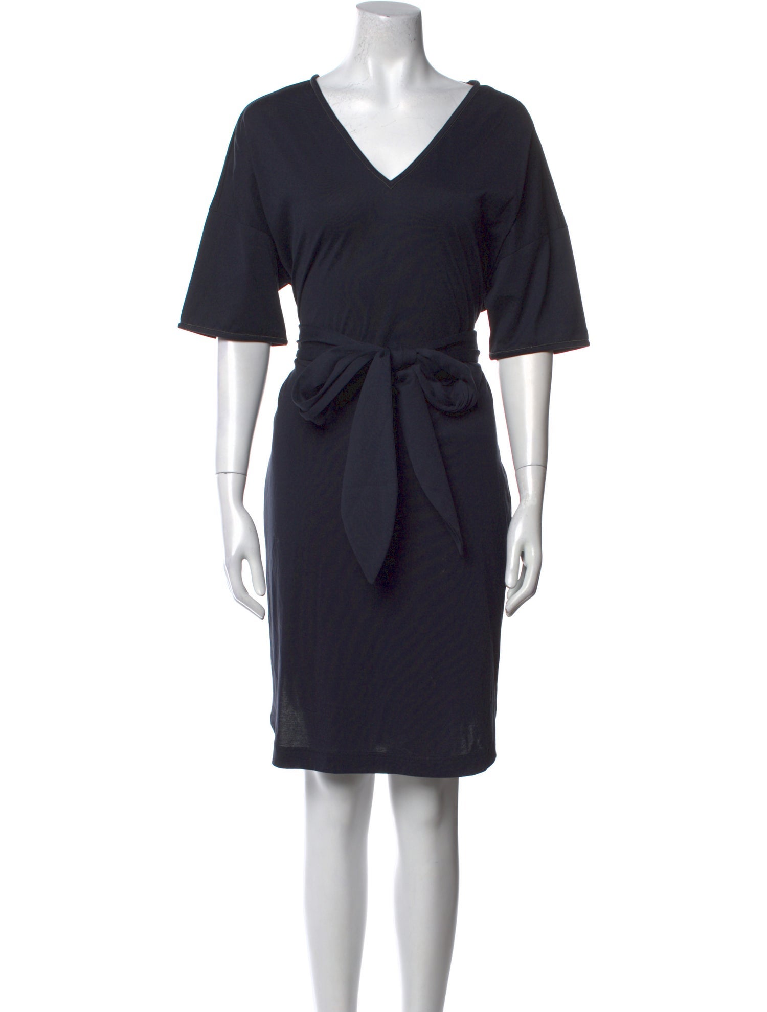 Brunello Cucinelli V-Neck Knee-Length Dress