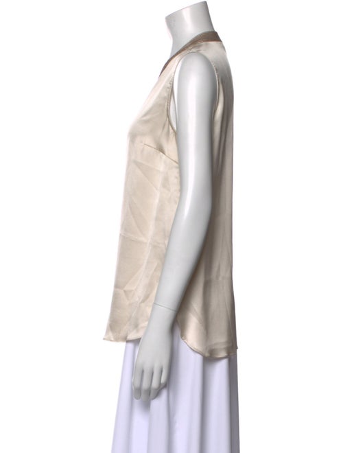 Brunello Cucinelli Silk V-Neck Blouse