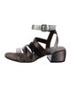 Brunello Cucinelli Monili Leather Gladiator Sandals