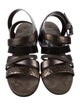 Brunello Cucinelli Monili Leather Gladiator Sandals
