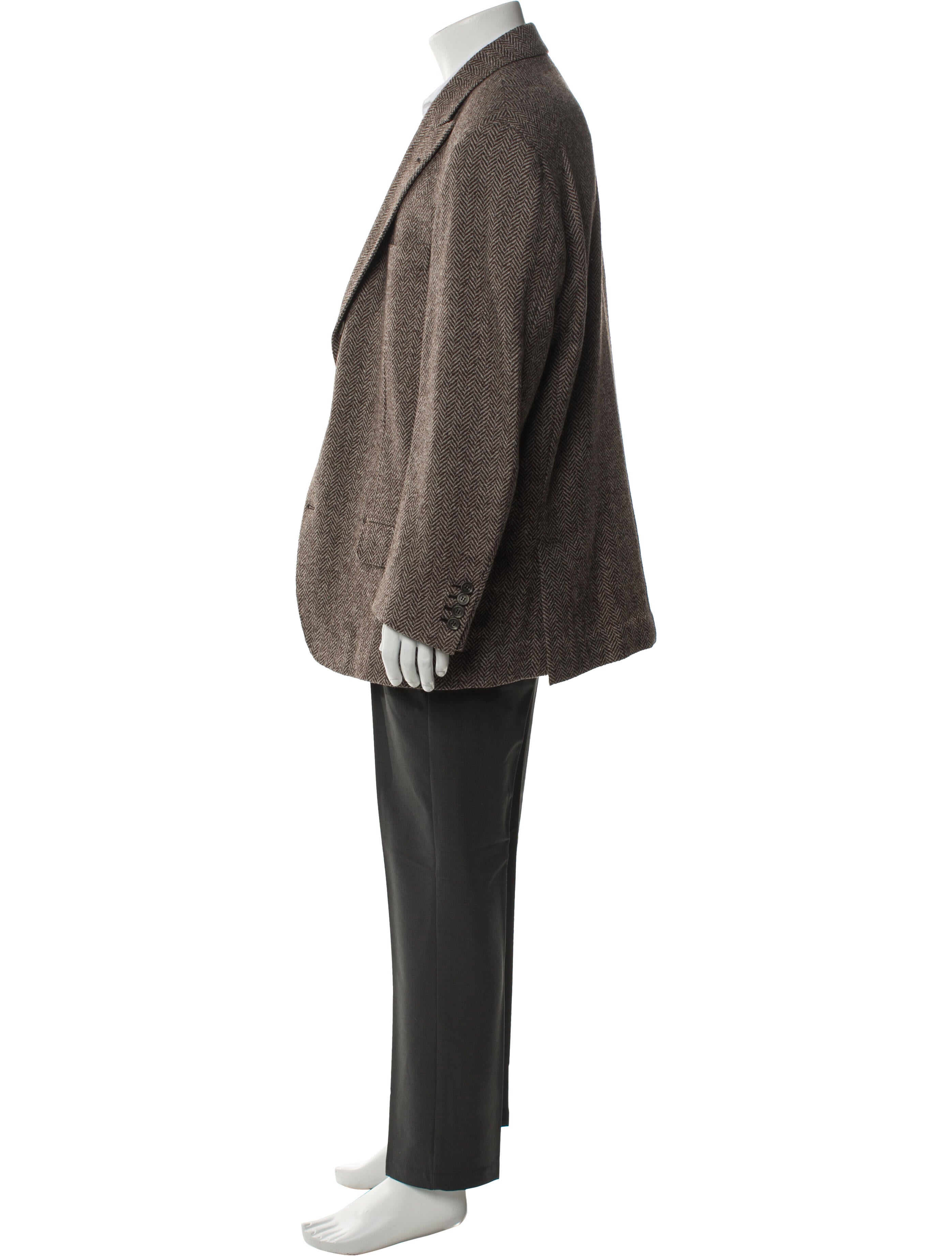 Brunello Cucinelli Wool Tweed Pattern Blazer