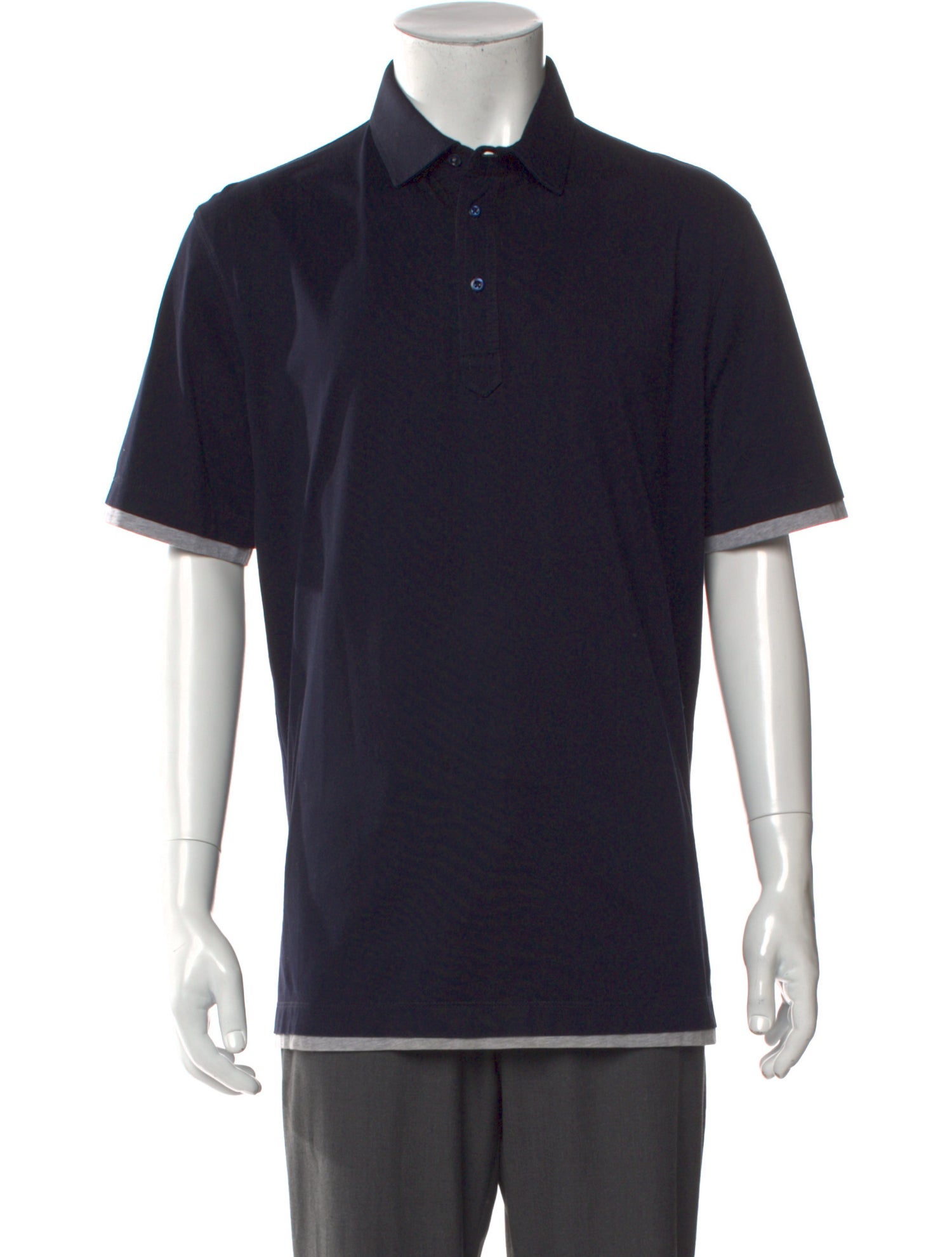 Brunello Cucinelli Collar Short Sleeve Polo Shirt