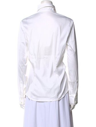 Brunello Cucinelli Long Sleeve Button-Up Top
