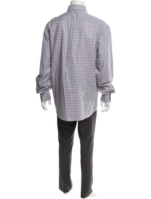 Brunello Cucinelli Plaid Print Long Sleeve Shirt