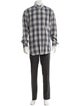 Brunello Cucinelli Plaid Print Long Sleeve Dress Shirt