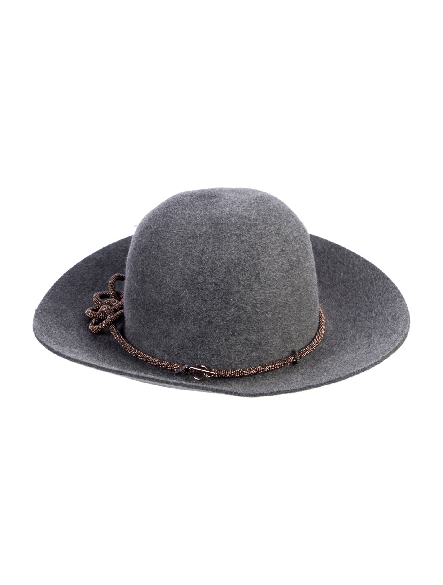 Brunello Cucinelli Rabbit Fur Felt Fedora w/Tags