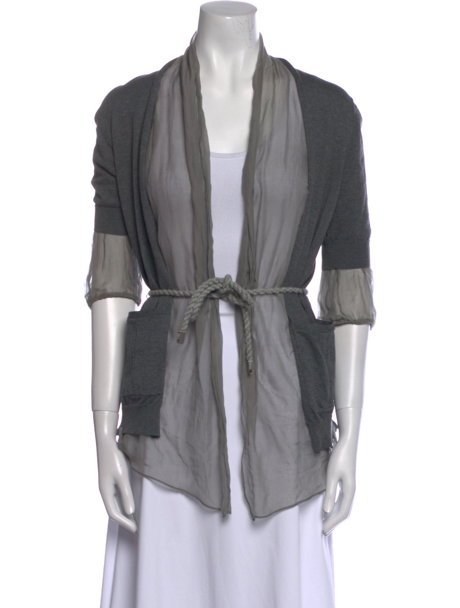 Brunello Cucinelli Open Front Sweater