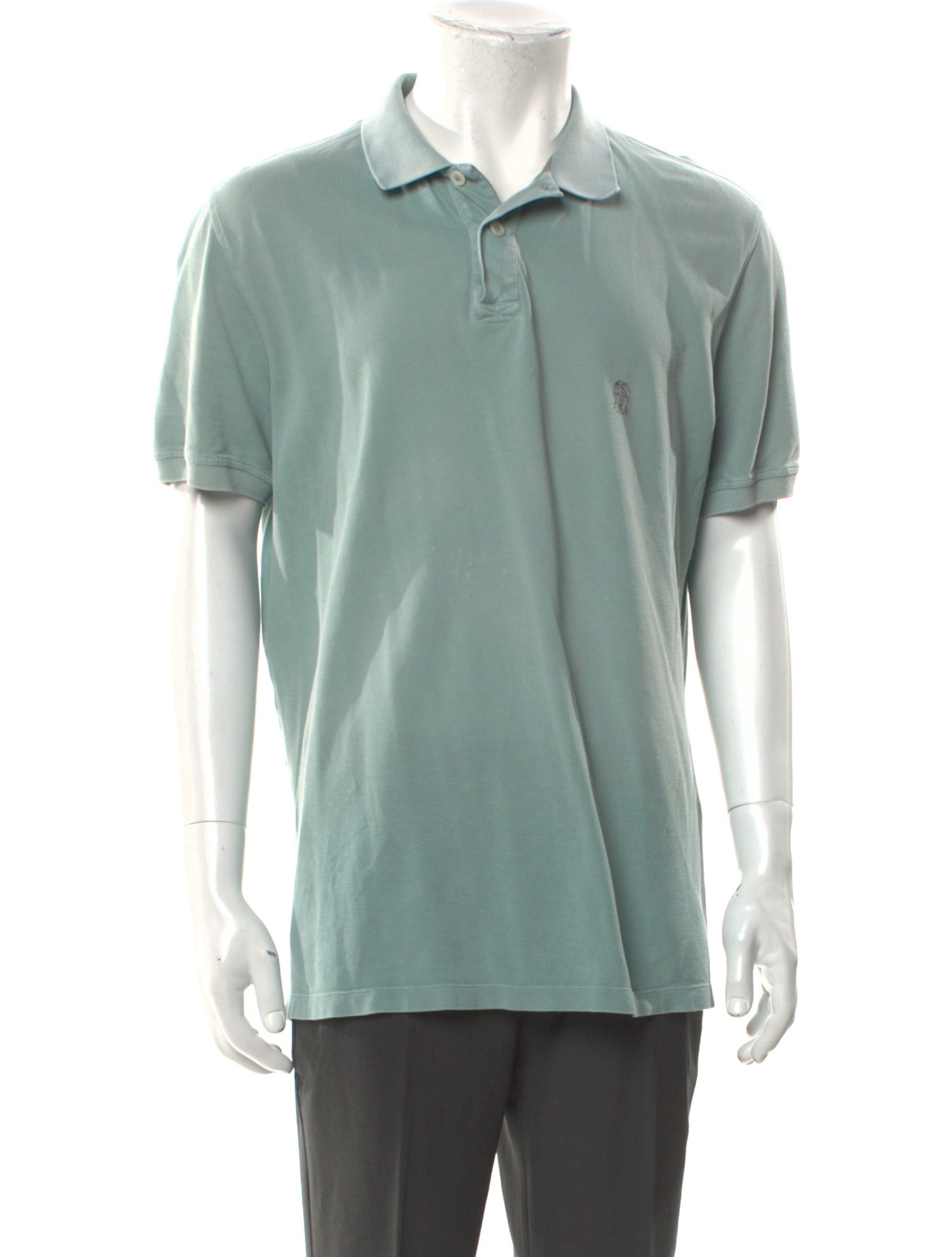 Brunello Cucinelli V-Neck Short Sleeve Polo Shirt