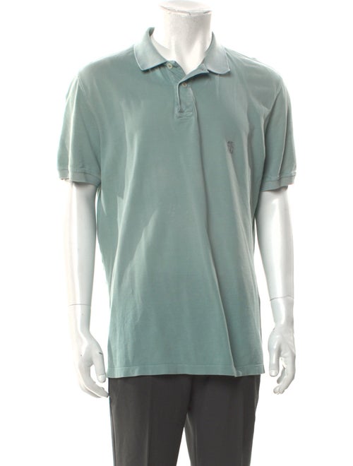 Brunello Cucinelli V-Neck Short Sleeve Polo Shirt