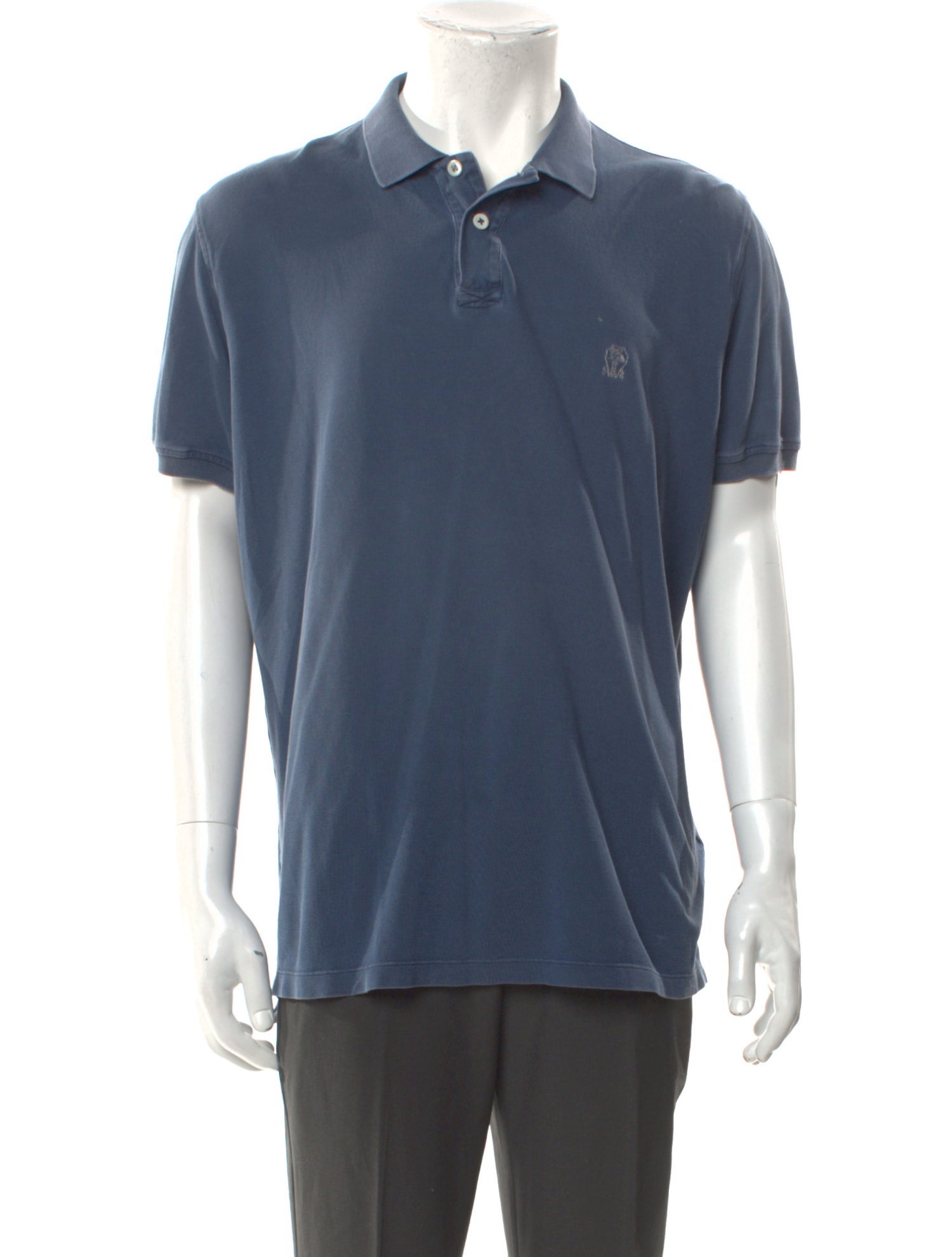Brunello Cucinelli V-Neck Short Sleeve Polo Shirt