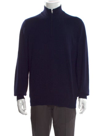 Brunello Cucinelli Cashmere Turtleneck Polo Sweater