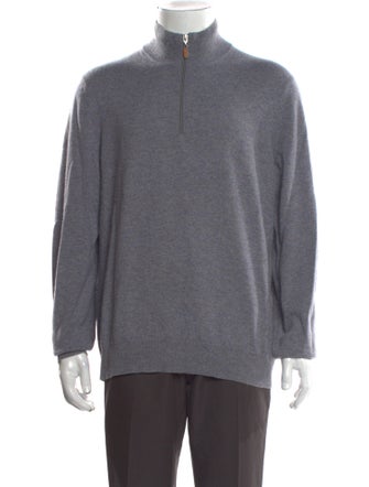 Brunello Cucinelli Cashmere Turtleneck Polo Sweater