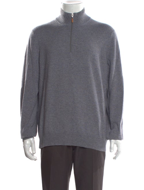 Brunello Cucinelli Cashmere Turtleneck Polo Sweater