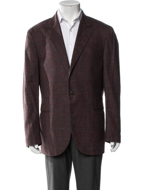 Brunello Cucinelli Plaid Print Blazer