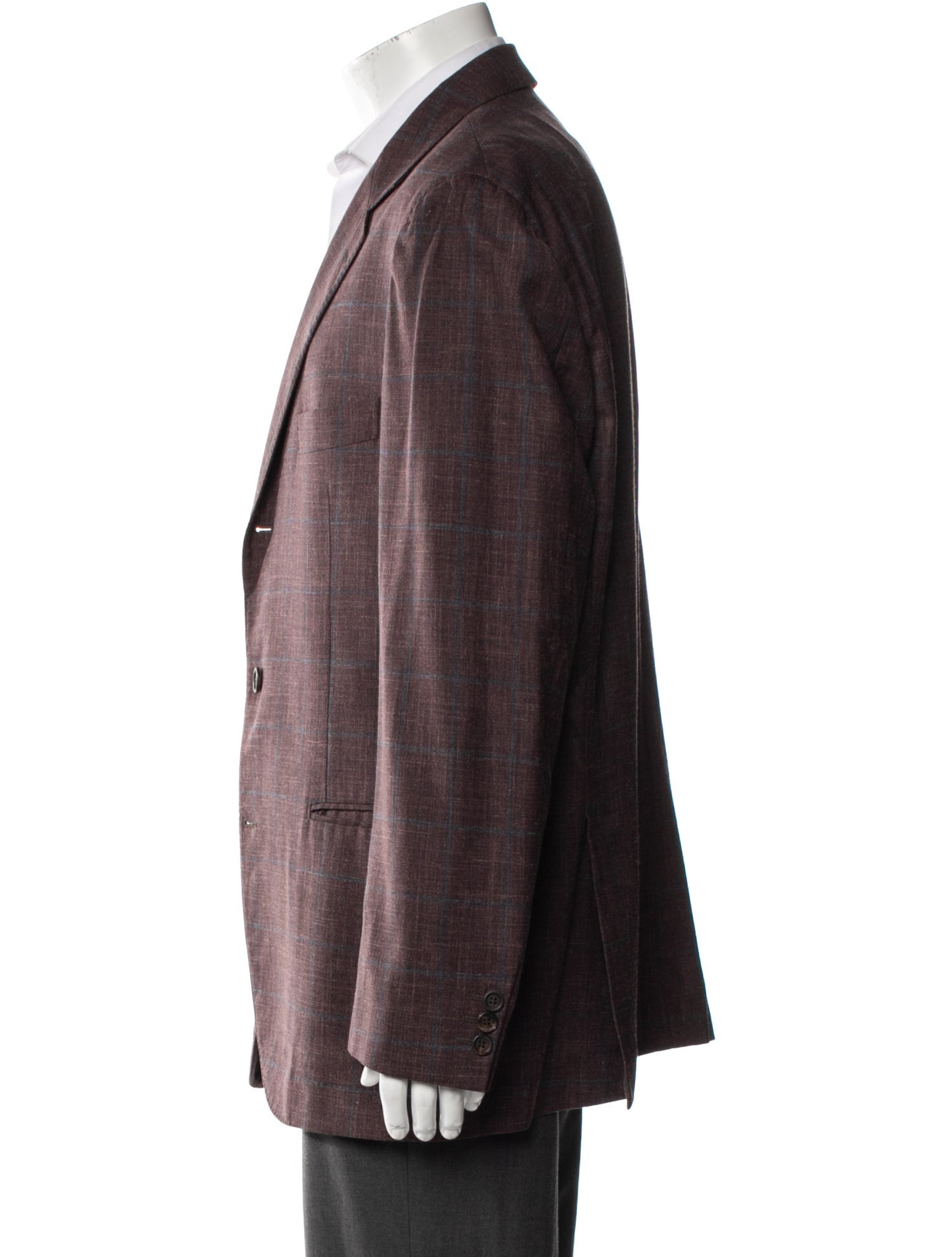 Brunello Cucinelli Plaid Print Blazer