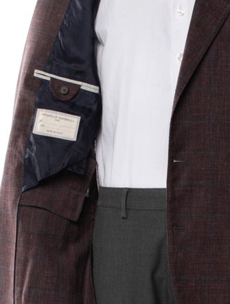 Brunello Cucinelli Plaid Print Blazer