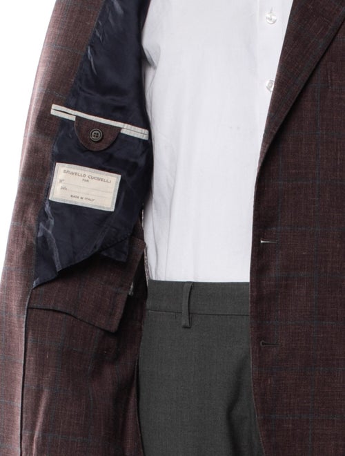 Brunello Cucinelli Plaid Print Blazer