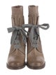 Brunello Cucinelli Leather Lace-Up Boots