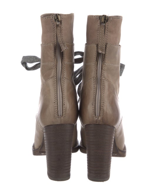 Brunello Cucinelli Leather Lace-Up Boots
