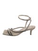 Brunello Cucinelli Monili Suede Slingback Sandals