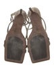 Brunello Cucinelli Monili Suede Slingback Sandals