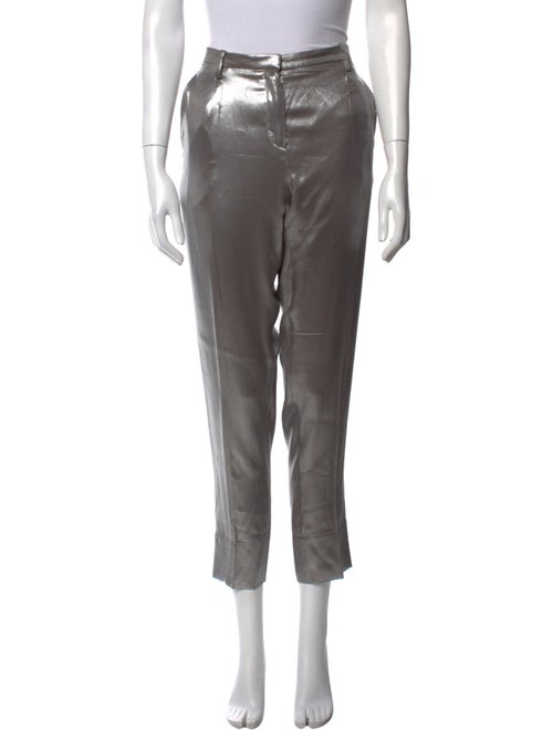 Brunello Cucinelli Silk Straight Leg Pants