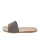 Brunello Cucinelli Monili Leather Slides