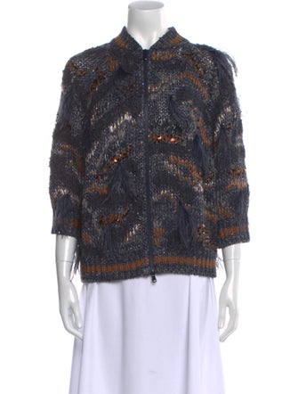 Brunello Cucinelli Lace Pattern Sweater