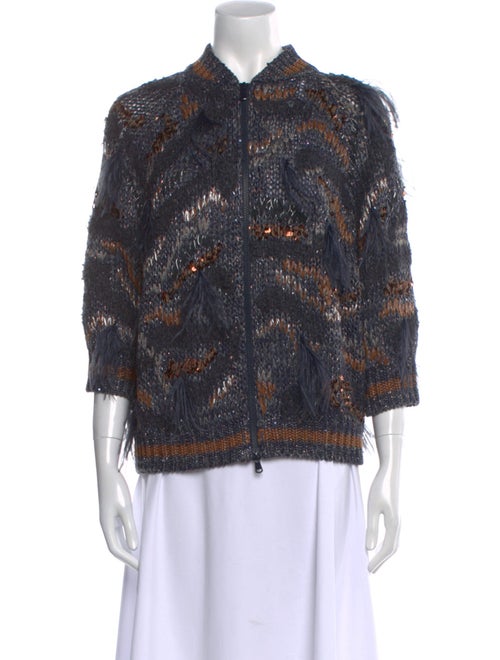 Brunello Cucinelli Lace Pattern Sweater