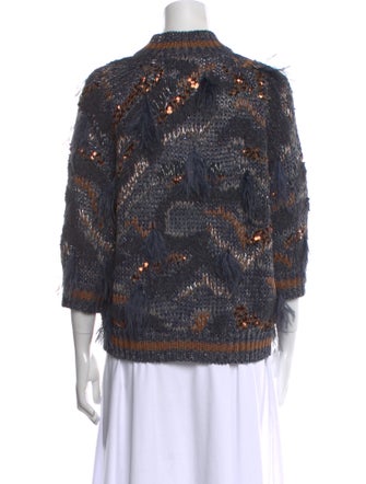 Brunello Cucinelli Lace Pattern Sweater