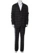 Brunello Cucinelli Silk Plaid Print Two-Piece Suit