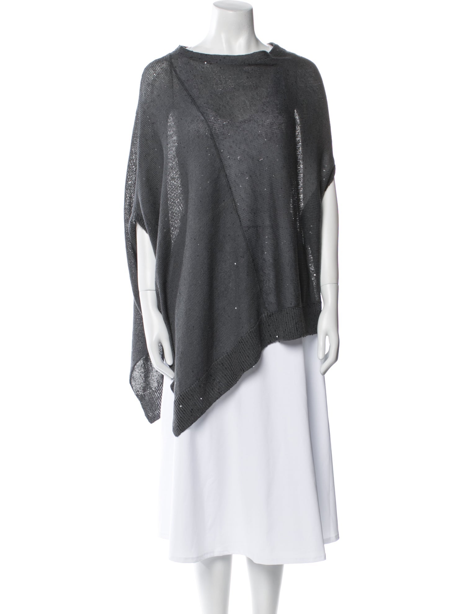 Brunello Cucinelli Linen Cowl Neck Tunic