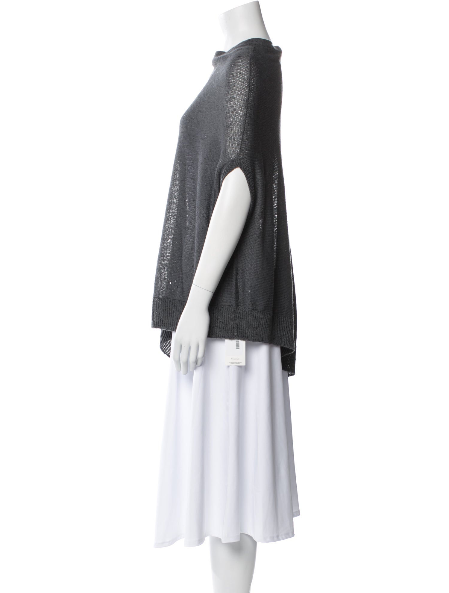 Brunello Cucinelli Linen Cowl Neck Tunic