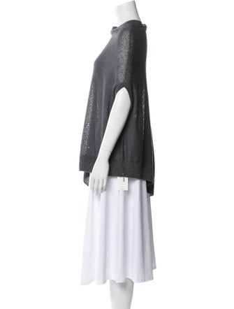 Brunello Cucinelli Linen Cowl Neck Tunic