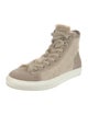 Brunello Cucinelli Suede Wedge Sneakers