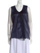 Brunello Cucinelli Scoop Neck Sleeveless Blouse