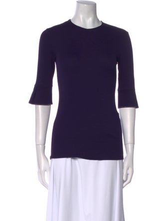 Brunello Cucinelli Crew Neck Three-Quarter Sleeve T-Shirt