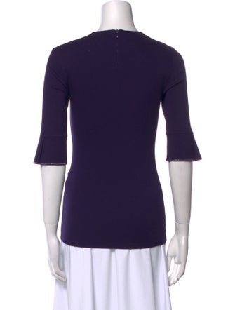 Brunello Cucinelli Crew Neck Three-Quarter Sleeve T-Shirt