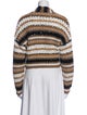 Brunello Cucinelli Striped V-Neck Sweater