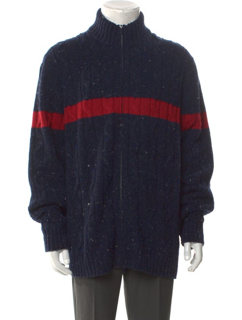 Brunello Cucinelli Virgin Wool Striped Cardigan