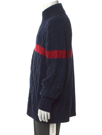 Brunello Cucinelli Virgin Wool Striped Cardigan