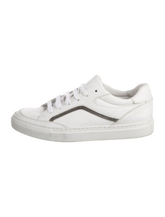 Brunello Cucinelli Monili Leather Sneakers