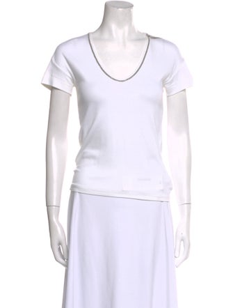 Brunello Cucinelli V-Neck Short Sleeve T-Shirt